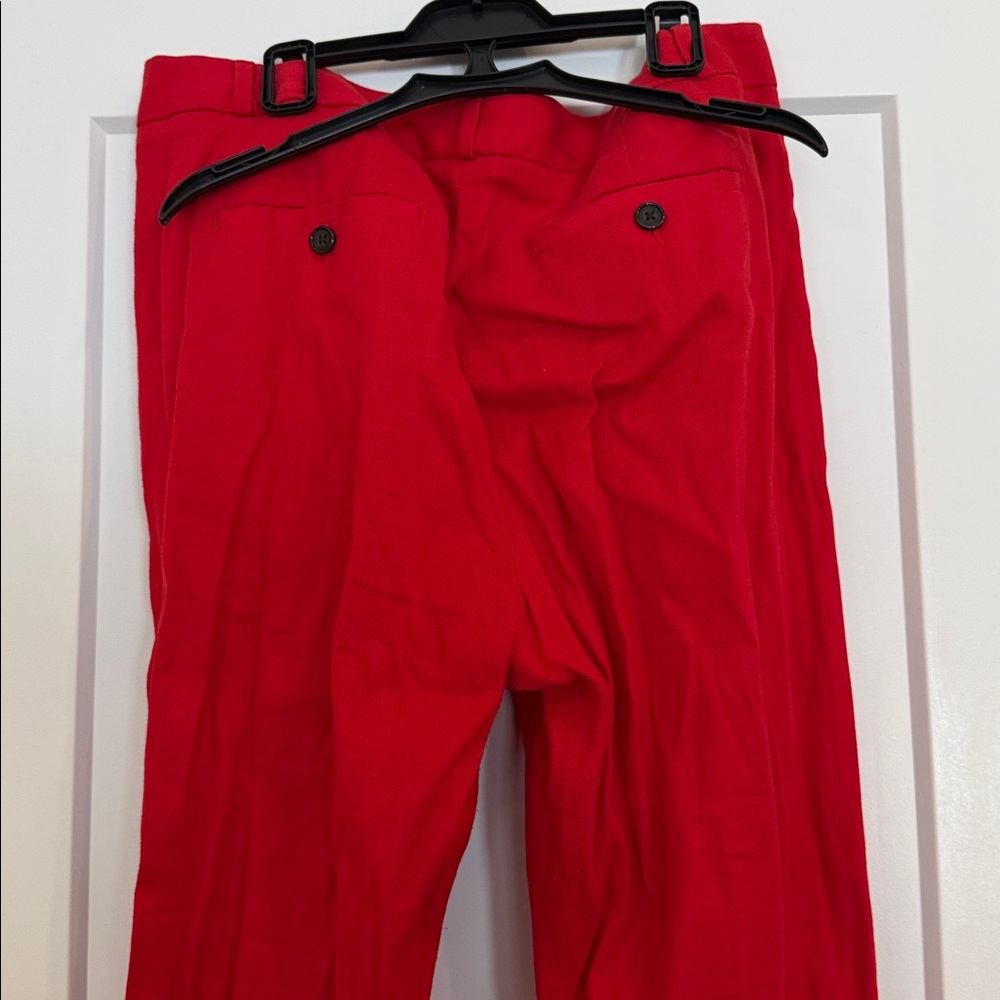 Women’s linen red pants - Picture 4 of 4